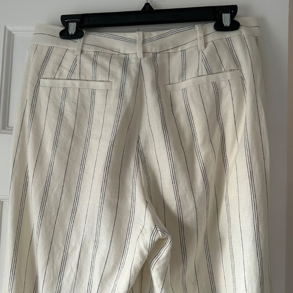 Lauren by Ralph Lauren Linen twill cropped wide leg trouser size 6 - Picture 4 of 10